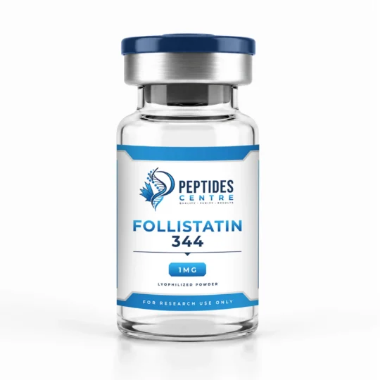 Follistatin 344 1mg peptide vial from Peptides Centre Canada.