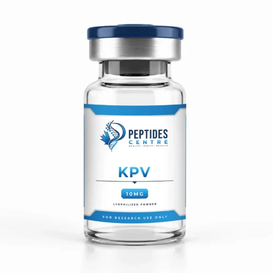 KPV 10mg lyophilized peptide vial from Peptides Centre Canada.