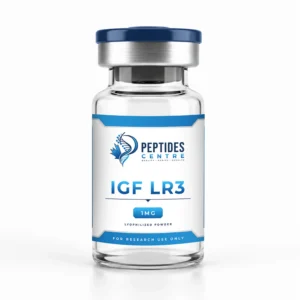 IGF LR3 1mg peptide vial from Peptides Centre Canada.