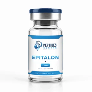 Epitalon 50mg lyophilized peptide vial from Peptides Centre Canada.