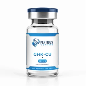 GHK-Cu 100mg copper peptide vial from Peptides Centre Canada.