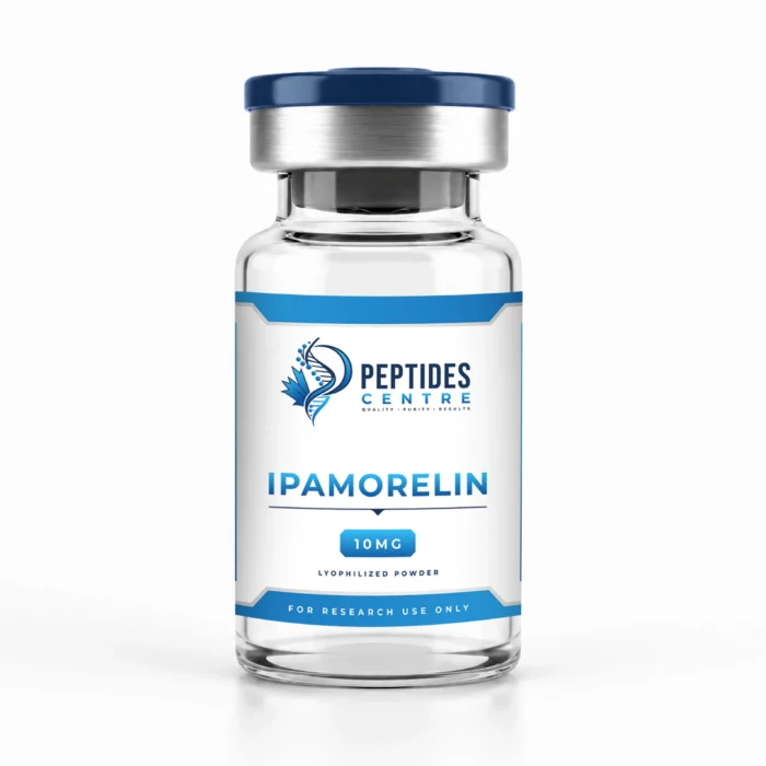 Ipamorelin 10mg peptide vial from Peptides Centre Canada.