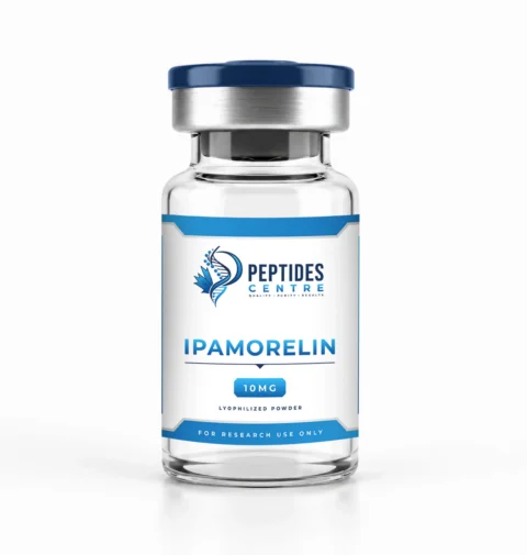 Ipamorelin 10mg peptide vial from Peptides Centre Canada.