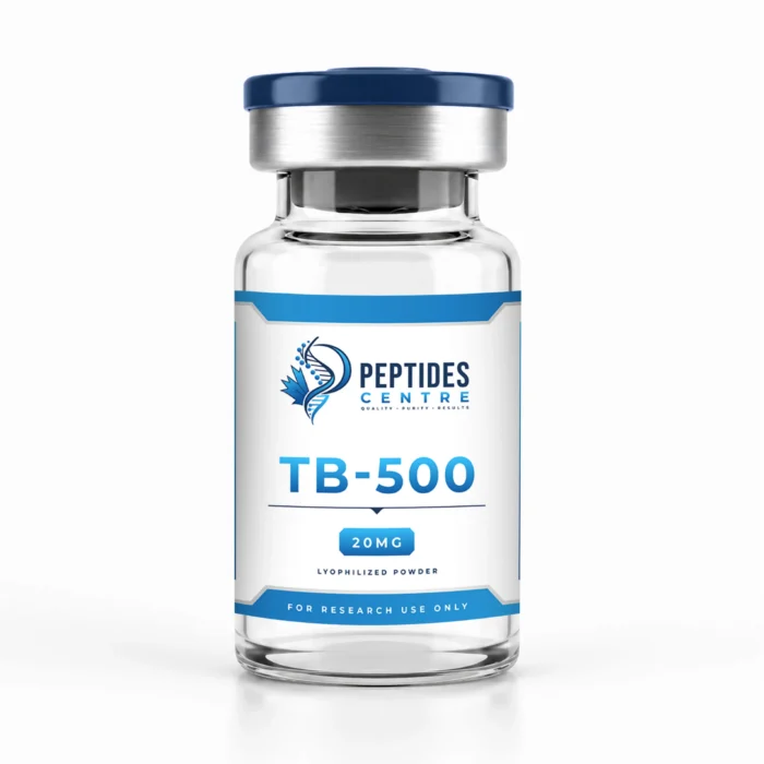 TB-500 20mg peptide vial from Peptides Centre Canada.